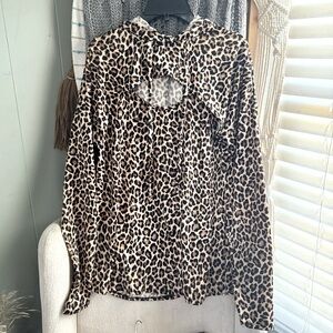 White Birch NWOT Small Long Sleeve Hooded Top